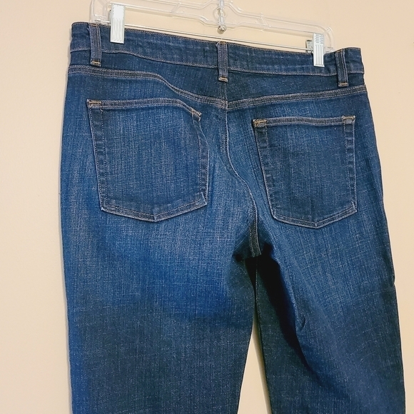 Eileen Fisher | Women's Dark Wash Skinny Jeans (Size 8) - Picture 6 of 7